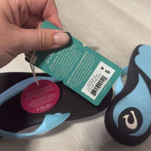 NWT- OluKai- KULAPA KAI- Shave ice edition-Cotton Candy/Black- Size US women’s 6 - Picture 9 of 10